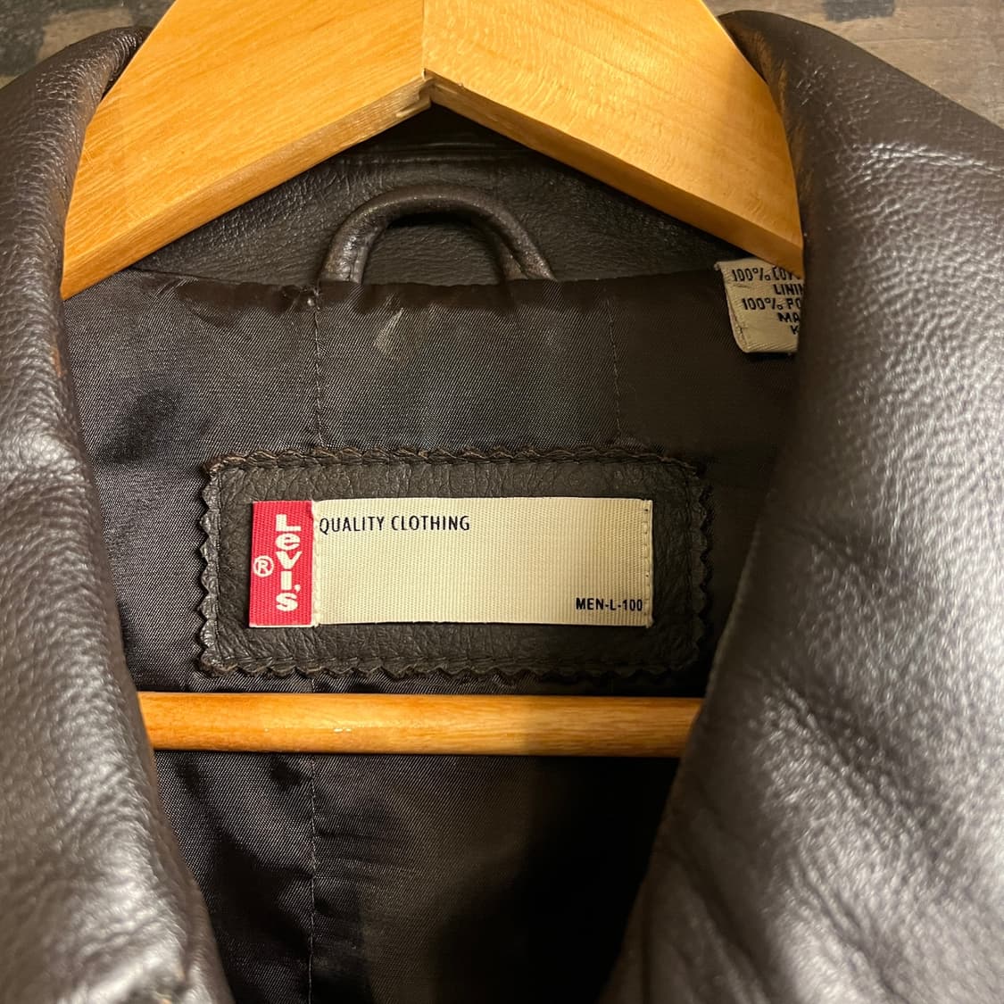 Levis Cow Skin Leather Jacket Brown 상품이미지4