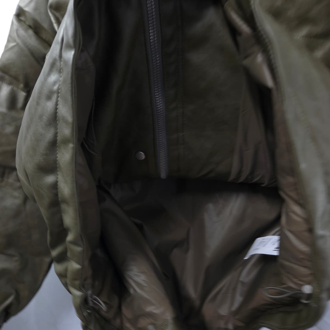 남 프리 140 / 인조가죽 푸퍼 숏패딩 상품이미지7