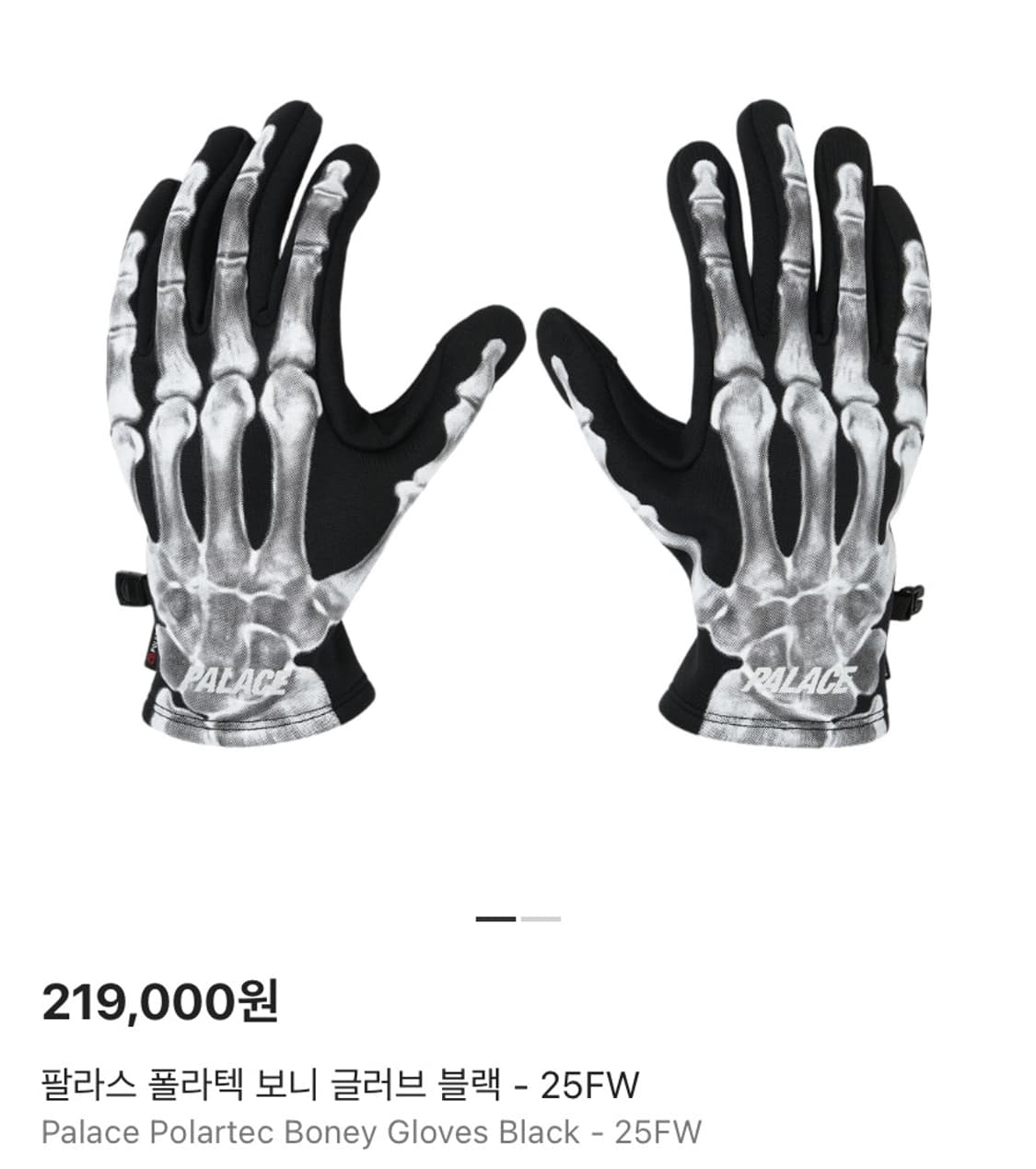 [S-M] 팔라스 폴라텍 보니 글러브 블랙 - 25FW 상품이미지1