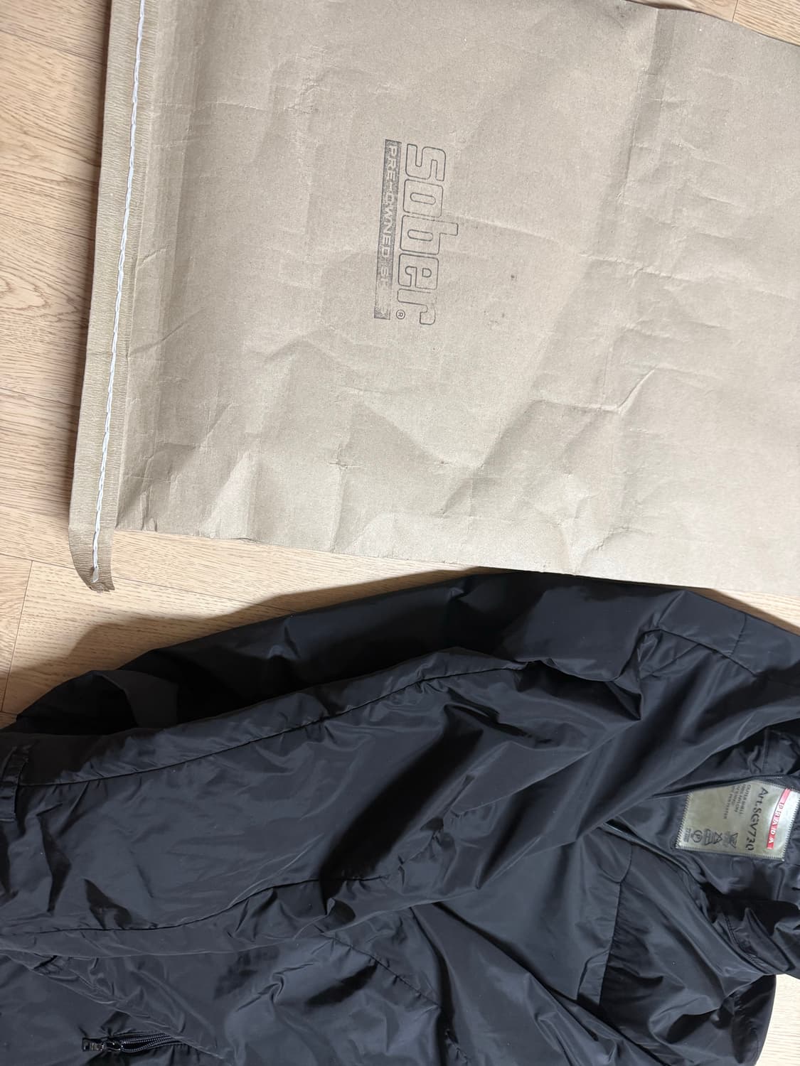 프라다 스포츠 윈드 자켓 54 (105~107) 사이즈 상태 최상급 상품이미지1