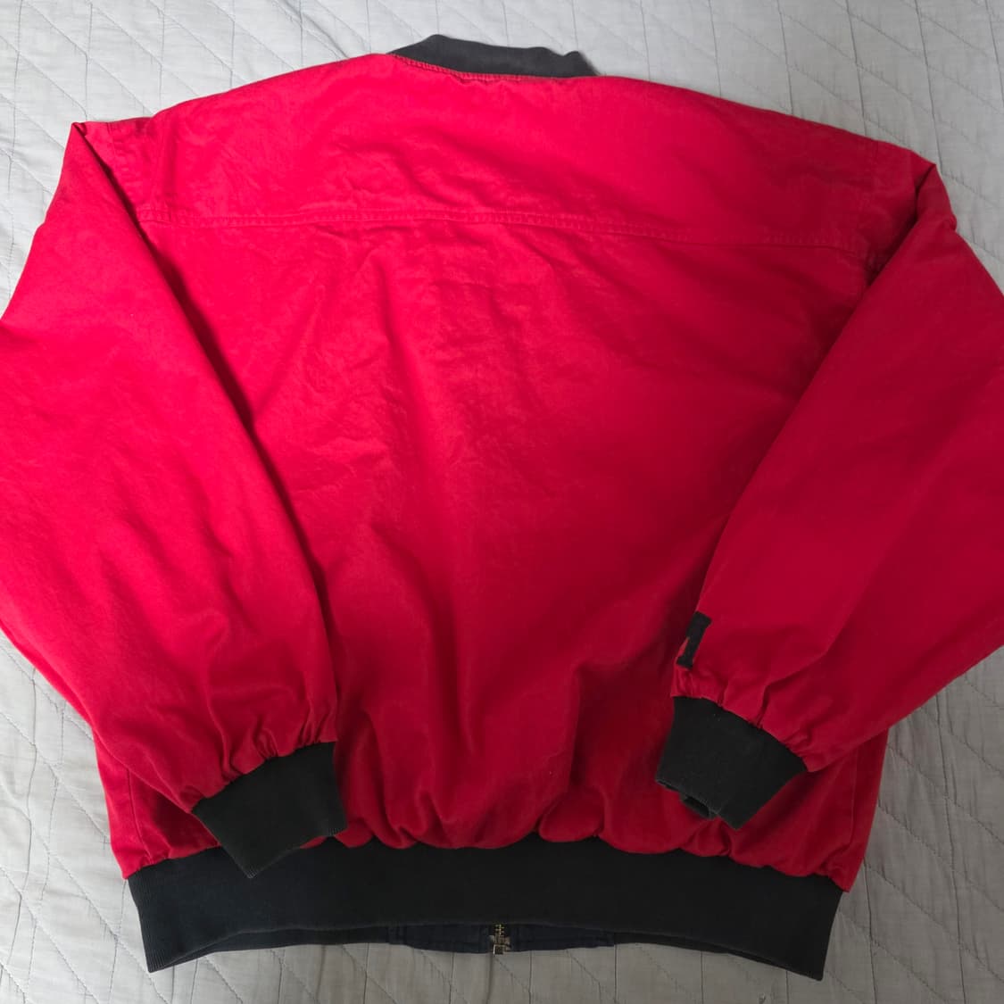 [L] 90s 빈티지 말보로 리버시블 봄버 자켓 블랙/레드 투톤 상품이미지8