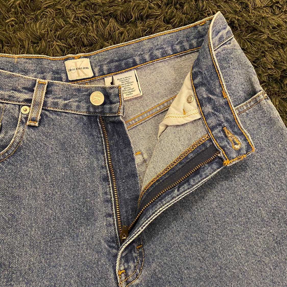 (29inch) 90s캘빈클라인 컷오프 데님 청 반바지 상품이미지7