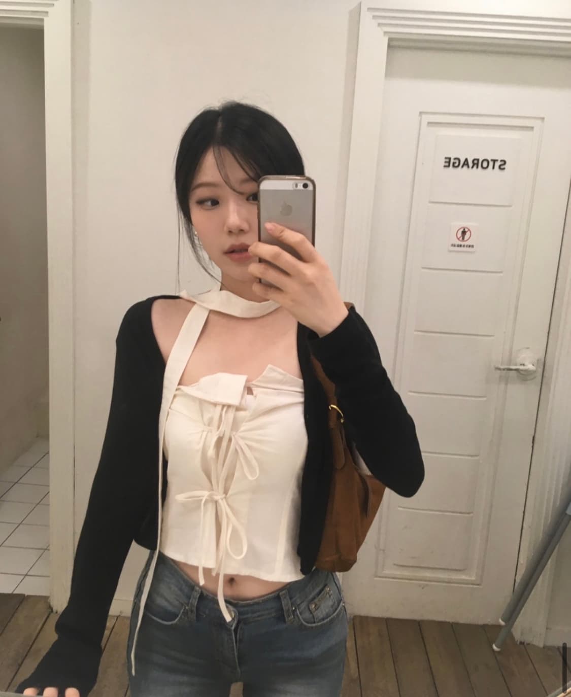 아워캐비넷 tencel crop cardigan 상품이미지1