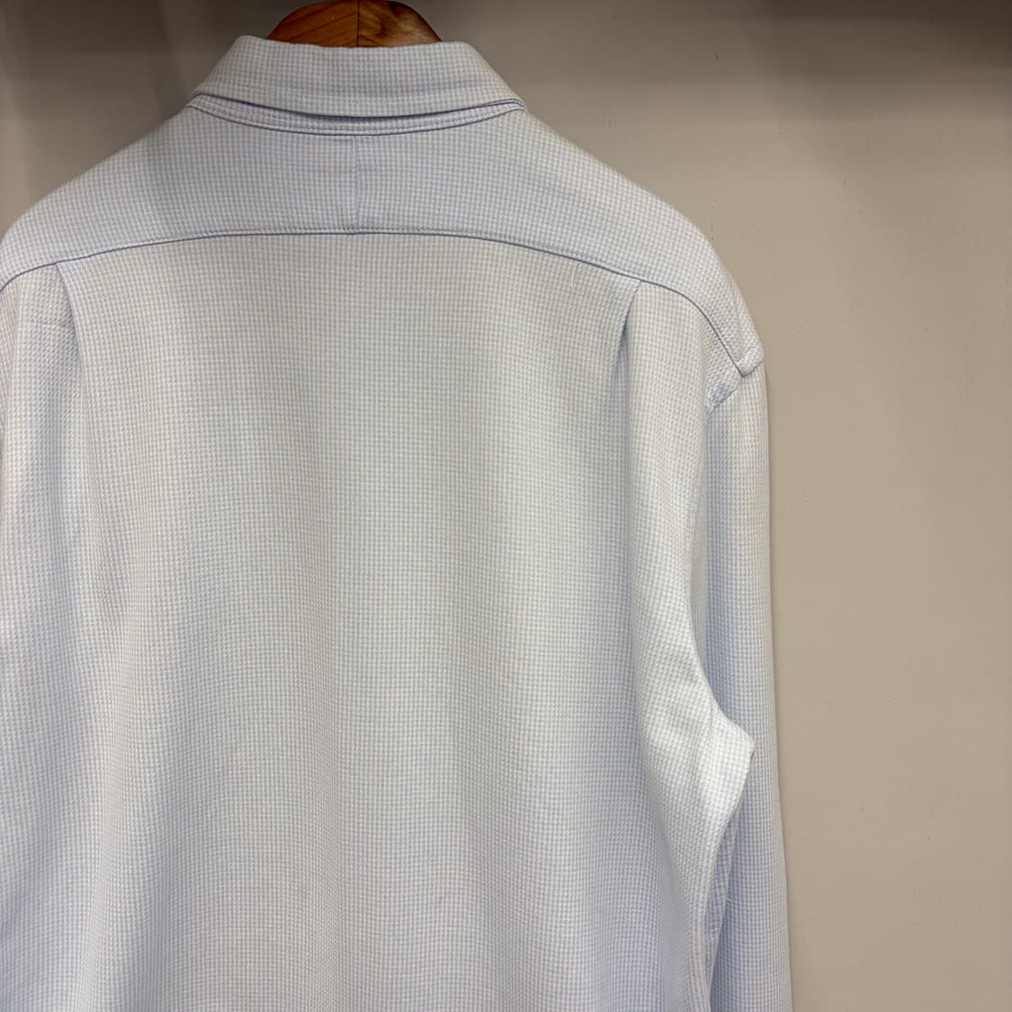 폴로 랄프 로렌 스카이블루 체크 셔츠 M 상품이미지5