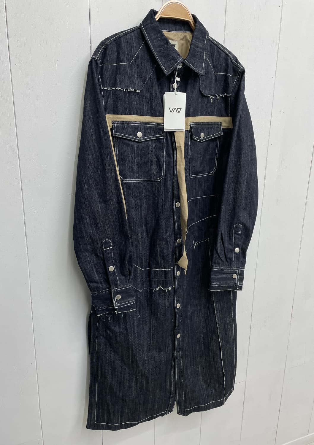 VAO 플래핑 롱 생지데님 자켓 상품이미지5