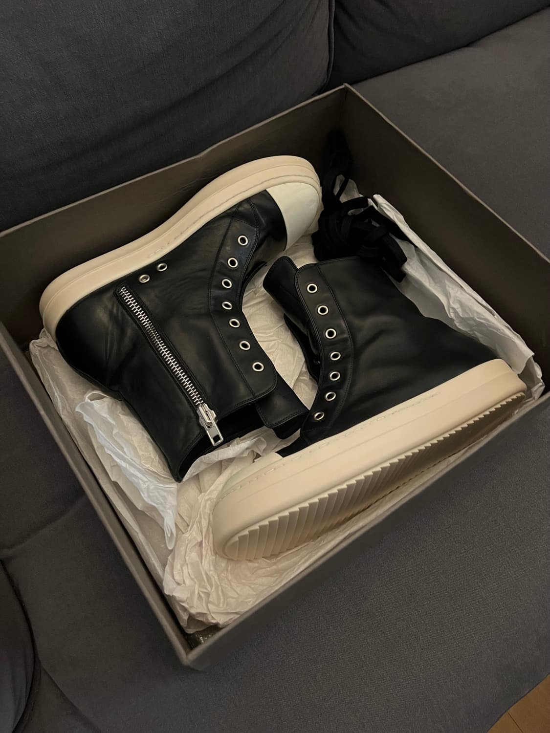 Rick Owen’s Lpo 레더 하이탑 42  상품이미지1