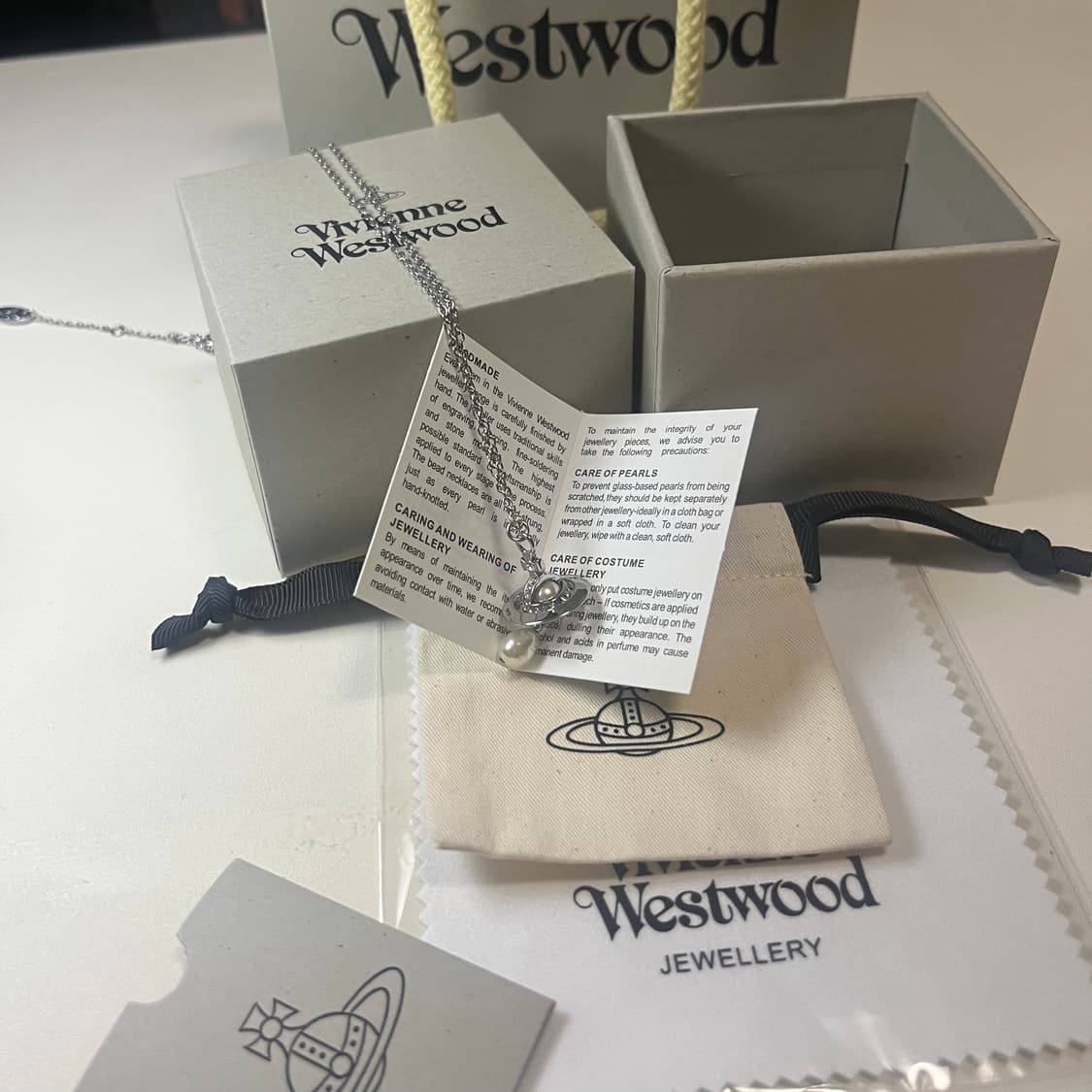비비안웨스트우드 알렉사진주 목걸이 풀박스 상품이미지2