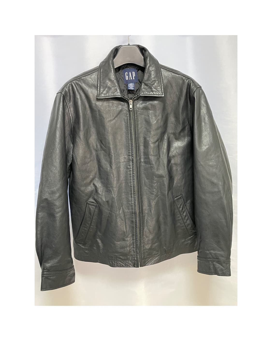 [D.O Archives] 90s 올드갭 레더 싱글 라이더자켓 블랙(M) 상품이미지1