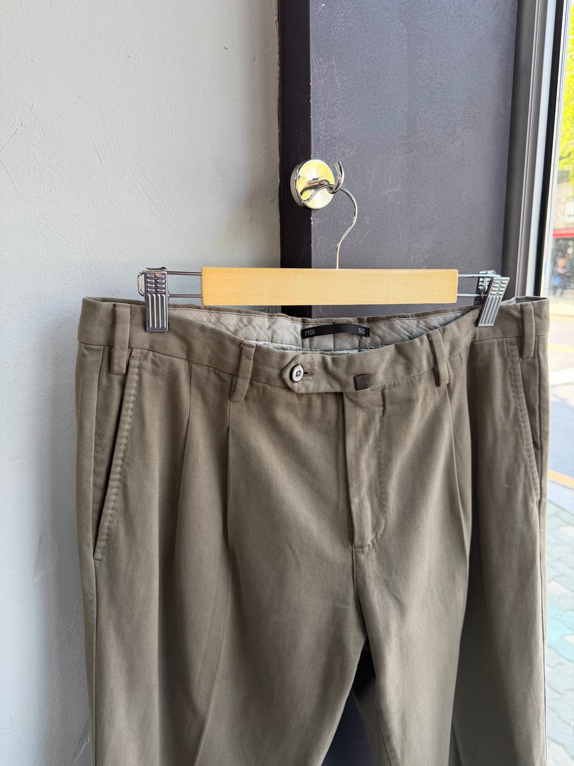 34/ PT01 캐시미어 블렌딩 투턱 팬츠 상품이미지3