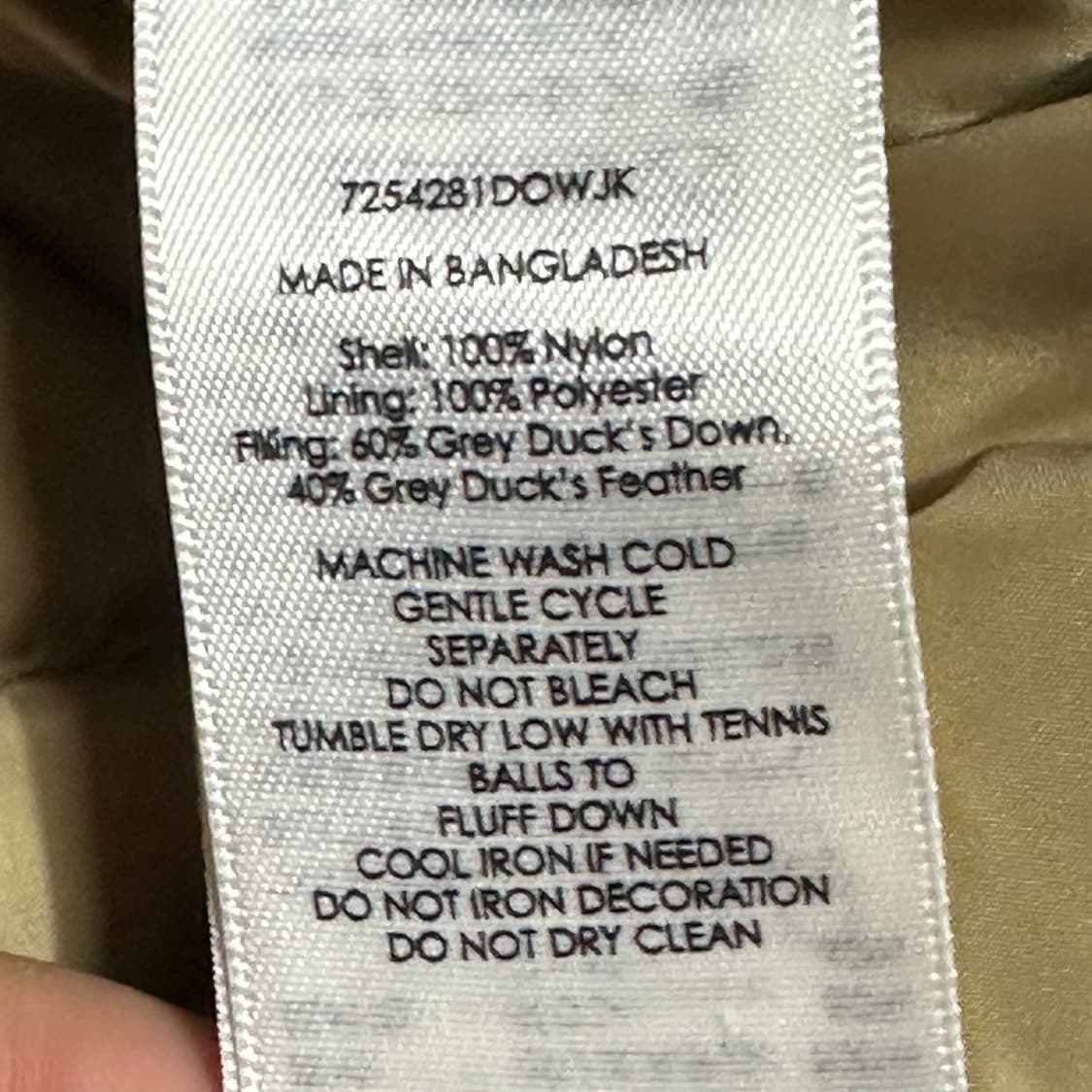 데님 앤 서플라이 폴로랄프로렌 카키 성조기 패딩 상품이미지5