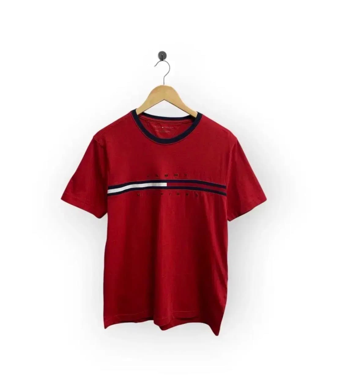 타미힐피거 플래그 로고 라운드 티셔츠 M 상품이미지1