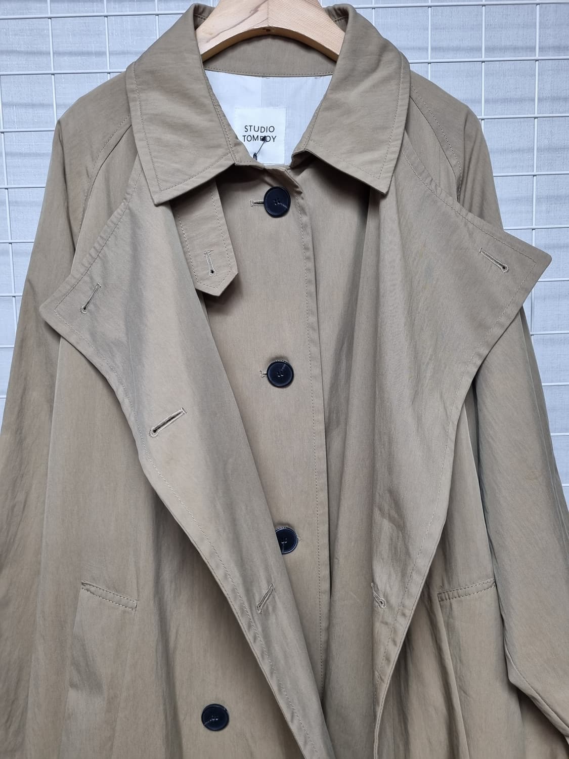 택포 (새상품) 톰보이 트렌치코트 free 상품이미지5