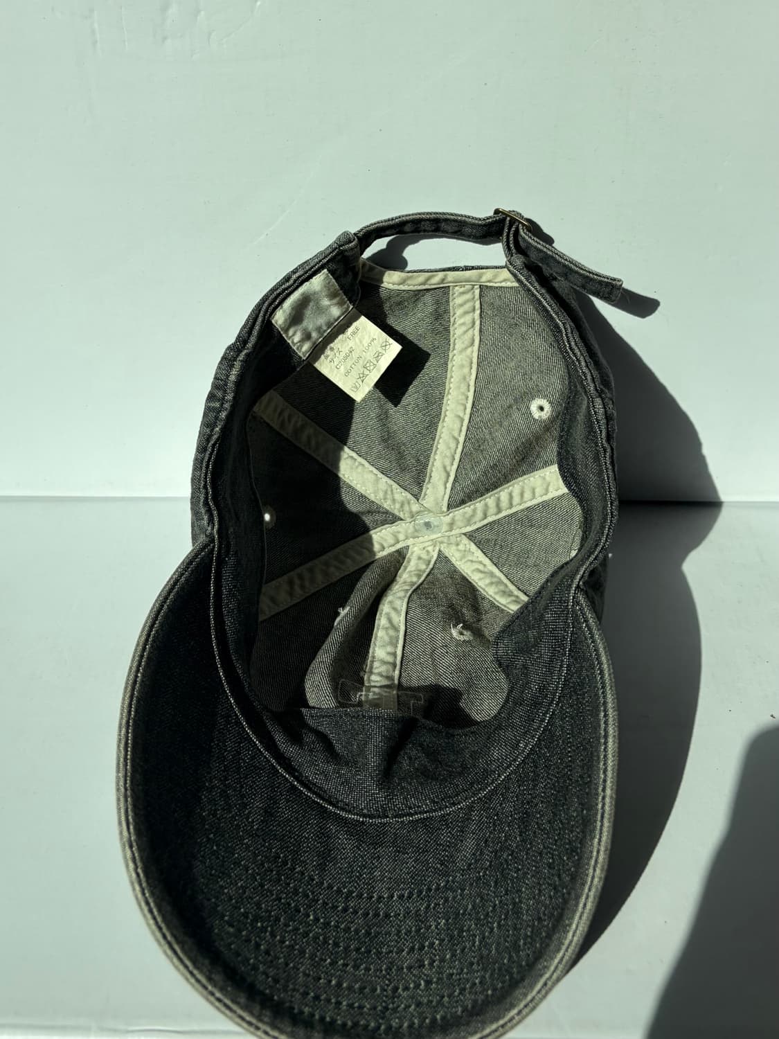 풀카운트 6843HW 6패널 빈티지 워시 데님 베이스볼 F 패치 캡 모자 상품이미지3