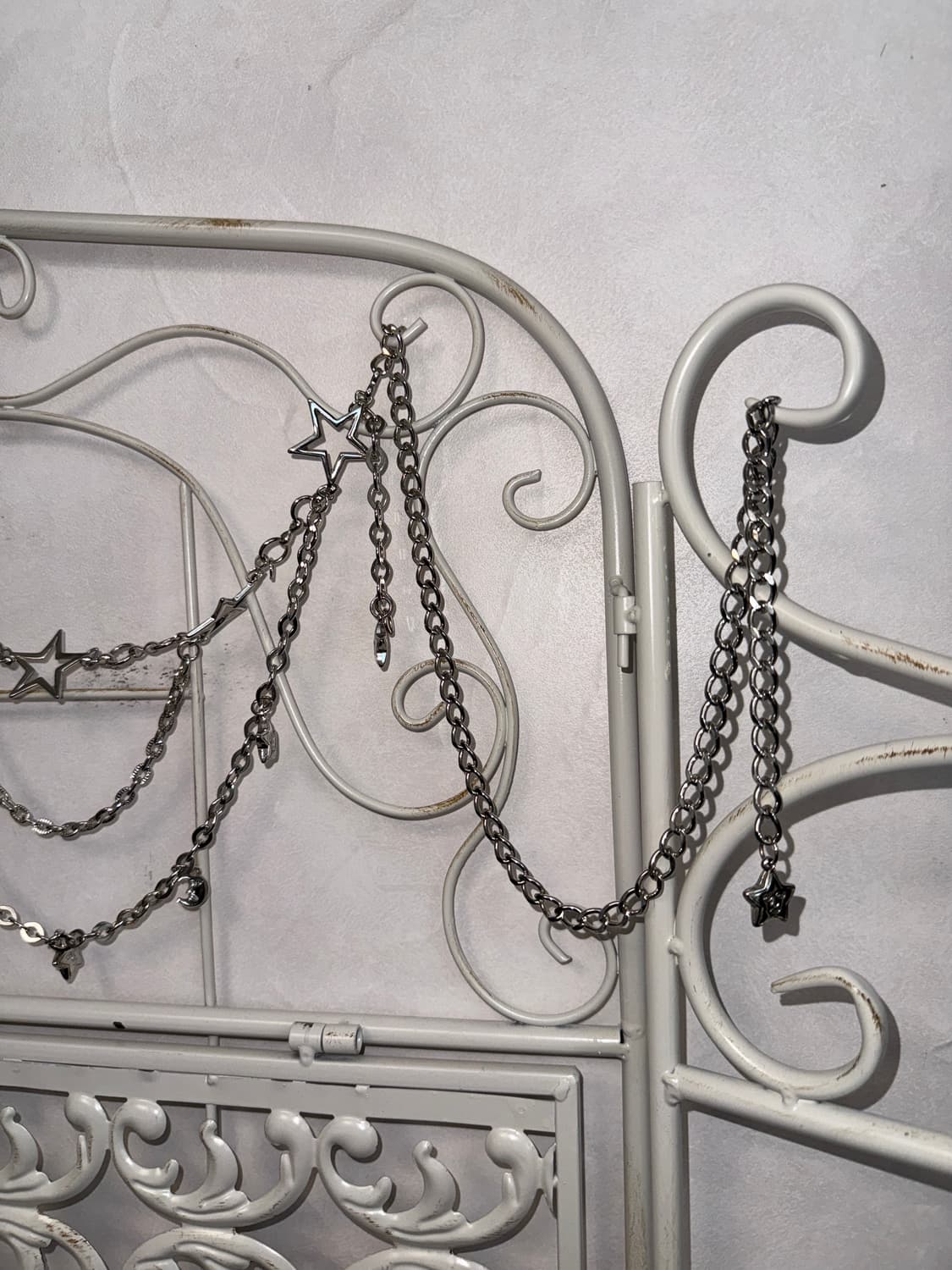 Silver star layered chain belt 상품이미지3