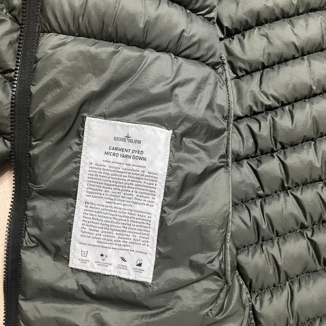 스톤아일랜드 마이크로 얀 경량패딩 L 상품이미지6