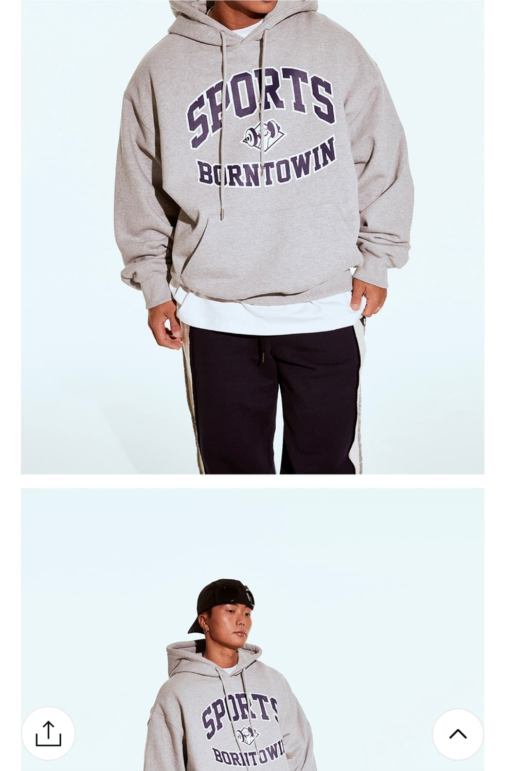 본투윈 후드티셔츠  상품이미지1