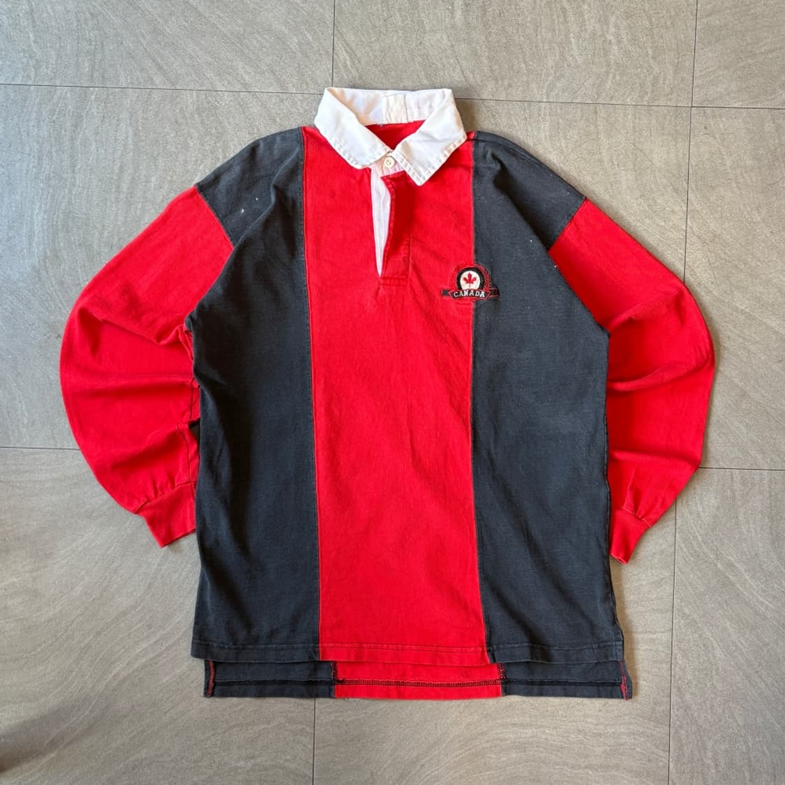 90s Vintage Rugby T-shirt  캐나다 생산 럭비 티 상품이미지1