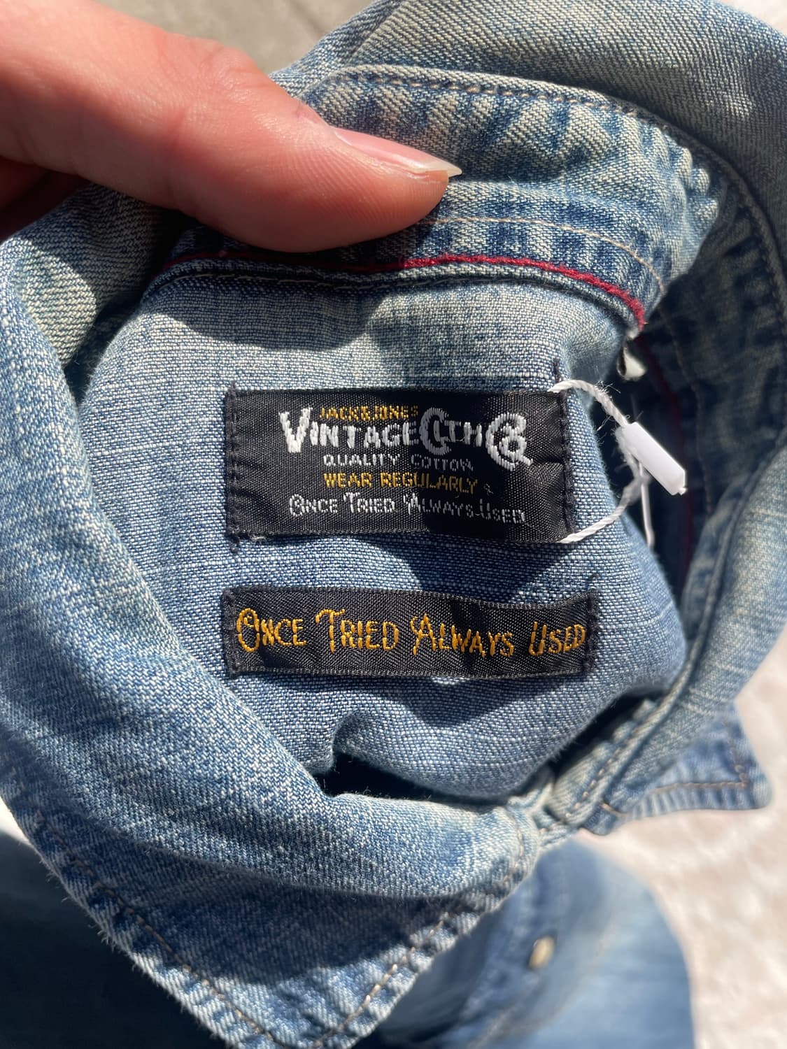 빈티지 웨스턴 데님셔츠  상품이미지8