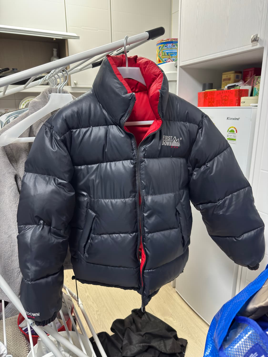 90s 퍼스트다운 USA 다운 리버시블 푸퍼 패딩 자켓 상품이미지3