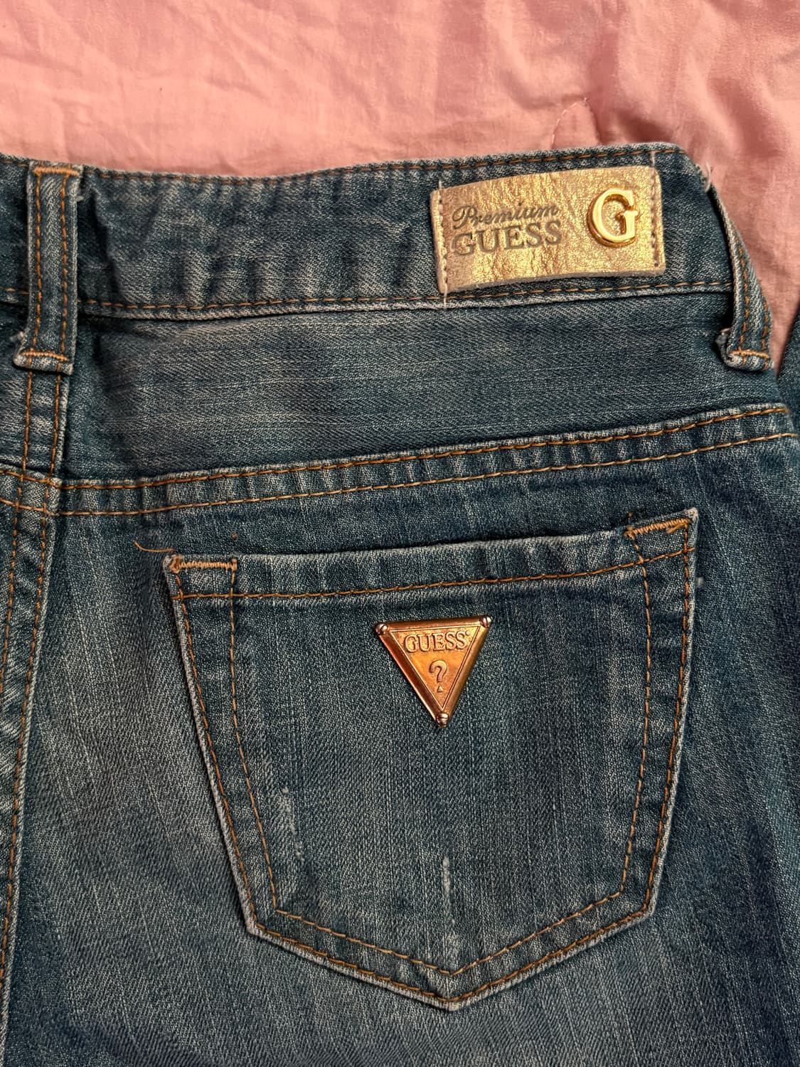 Y2k 대장 게스진스 세미부츠컷 청바지 데님팬츠 상품이미지5