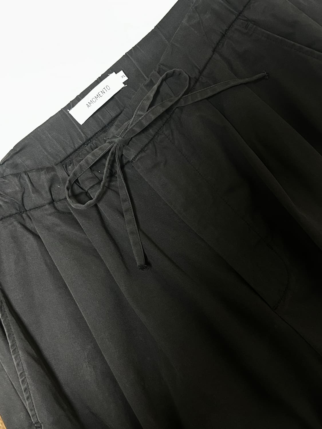 Amomento 투턱 와이드 코튼 팬츠 XL 상품이미지3