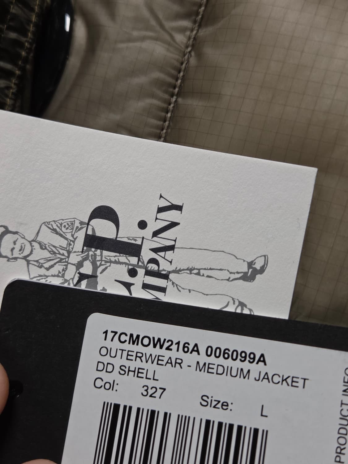 CP컴퍼니 DD쉘 24fw 빈티지카키 쇼트다운자켓 L 상품이미지5