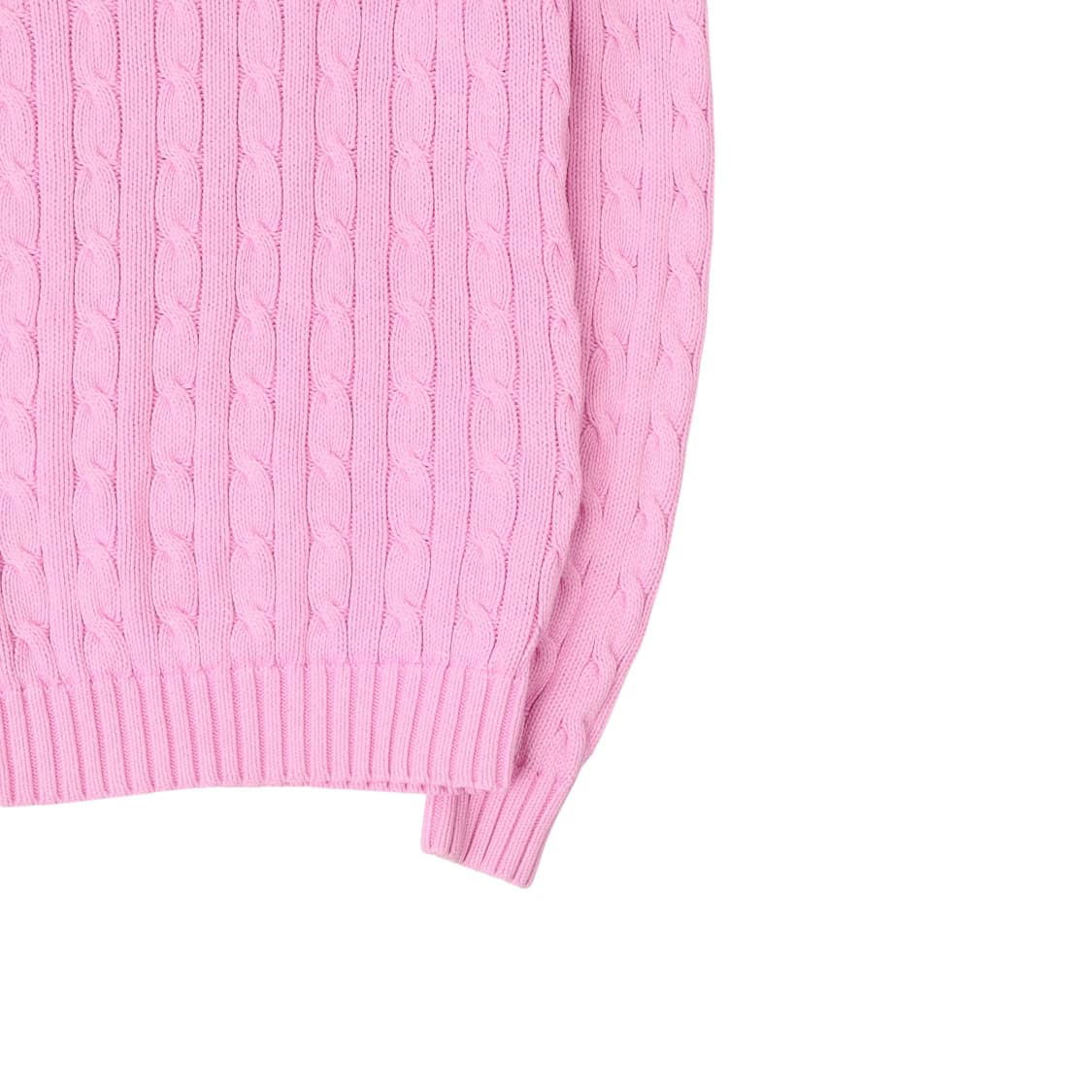 폴로 랄프로렌 라이트 핑크 케이블 니트 상품이미지4