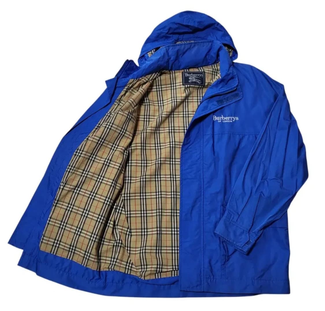 (실측 XL) 80s 버버리아카이브 바람막이 버버리폴리쉘 버버리코트 상품이미지4