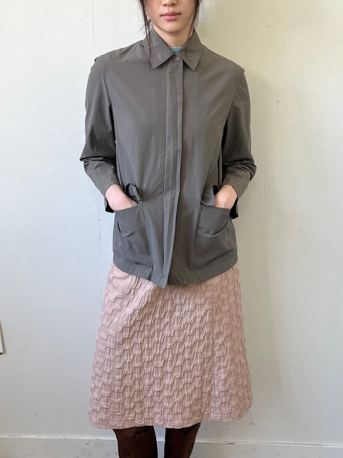 MaxMara 나일론 카라 자켓 상품이미지4