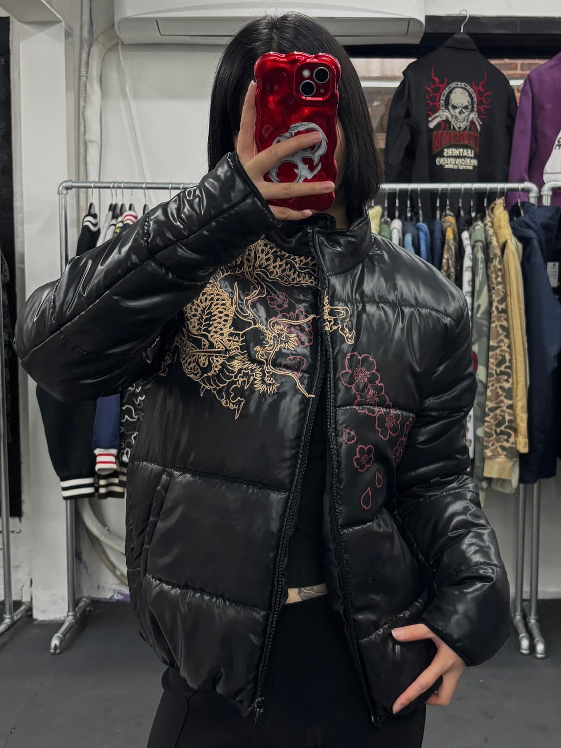 Satori 사토리 오리엔탈 드래곤 패딩 상품이미지1