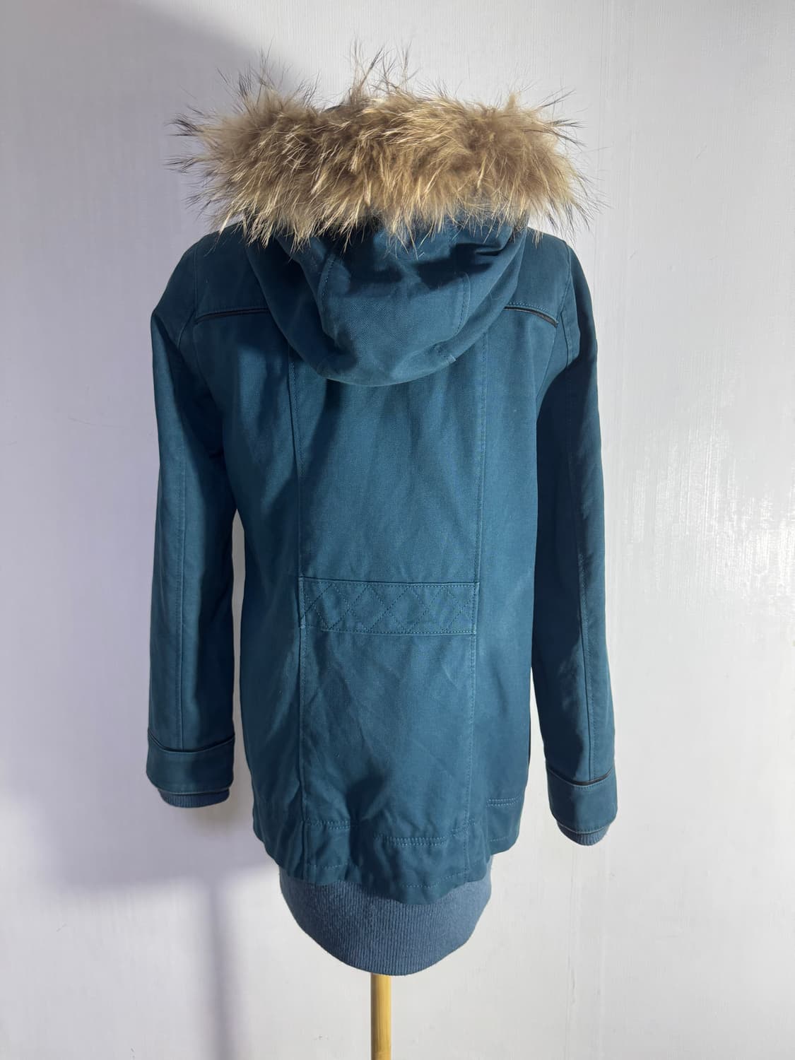 빈티지 퍼 트리밍 멀티포켓 후드 자켓 y2k lgb goa  상품이미지4