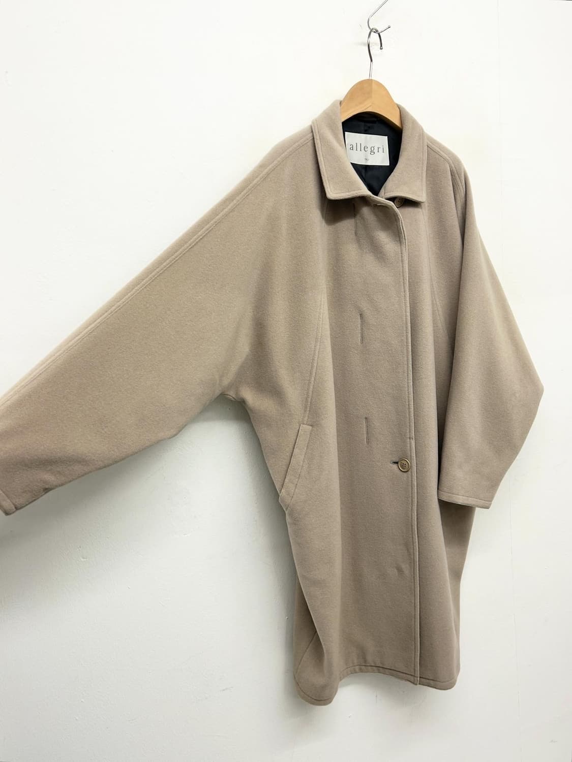 Allegri 알레그리 베이지 오버핏 울 코트 상품이미지2