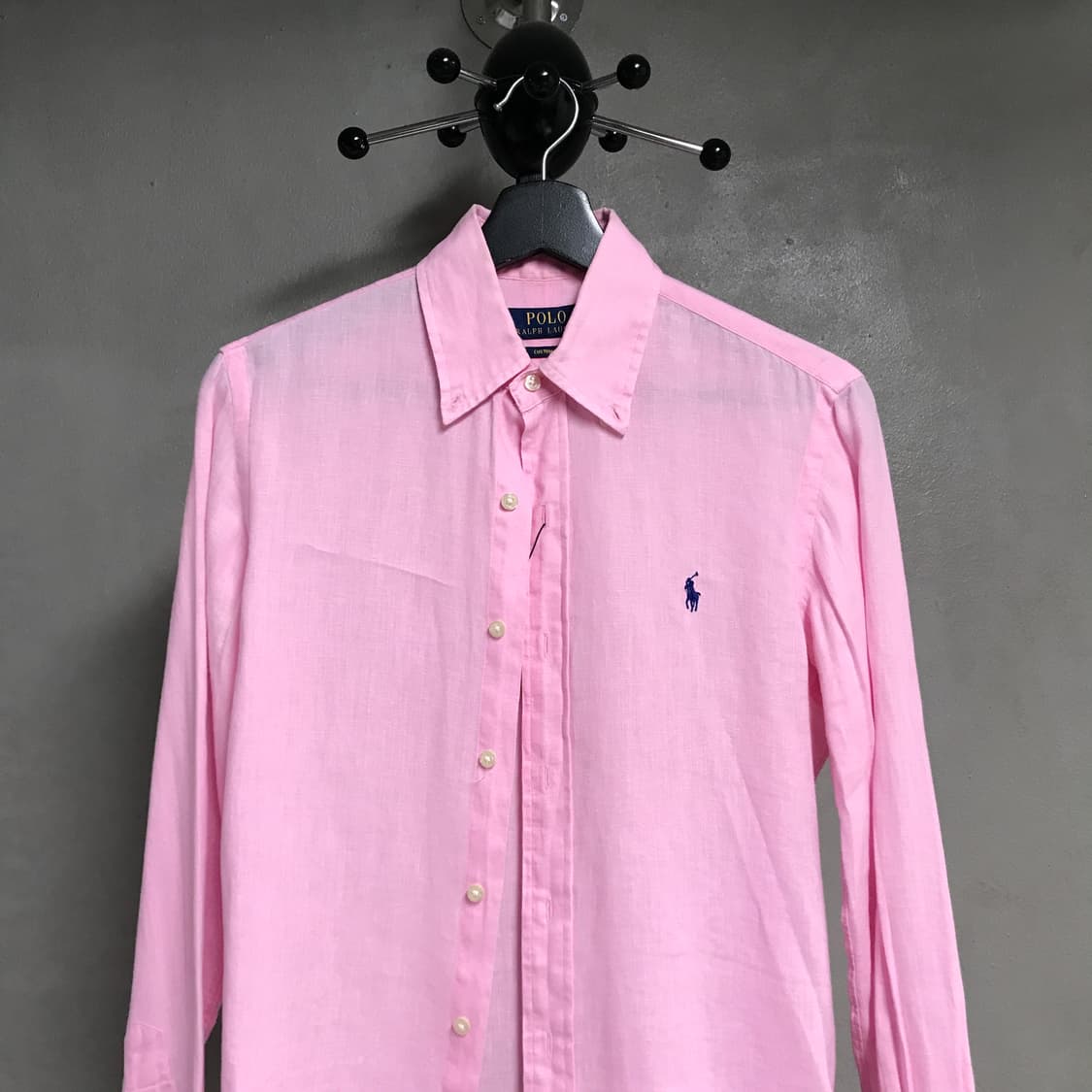 폴로 랄프로렌 QR 린넨 셔츠 핑크 XS(W) 상품이미지2