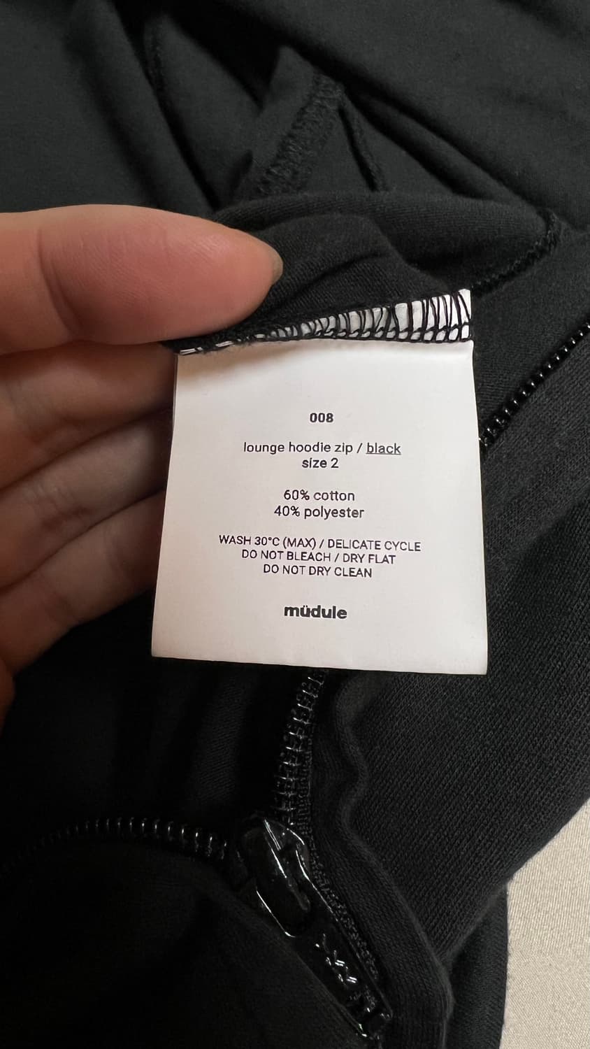 머듈 라운지 후드 블랙 2사이즈 상품이미지3