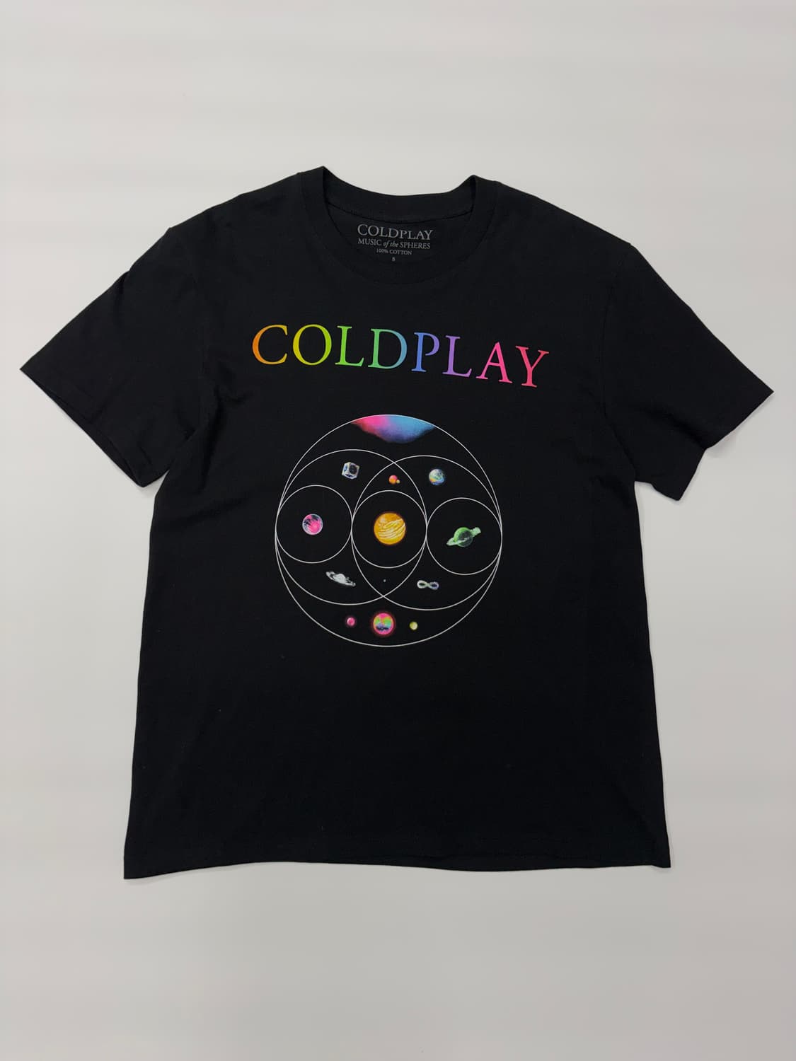 COLDPLAY 콜드플레이 월드투어 락 밴드 반팔티 상품이미지1