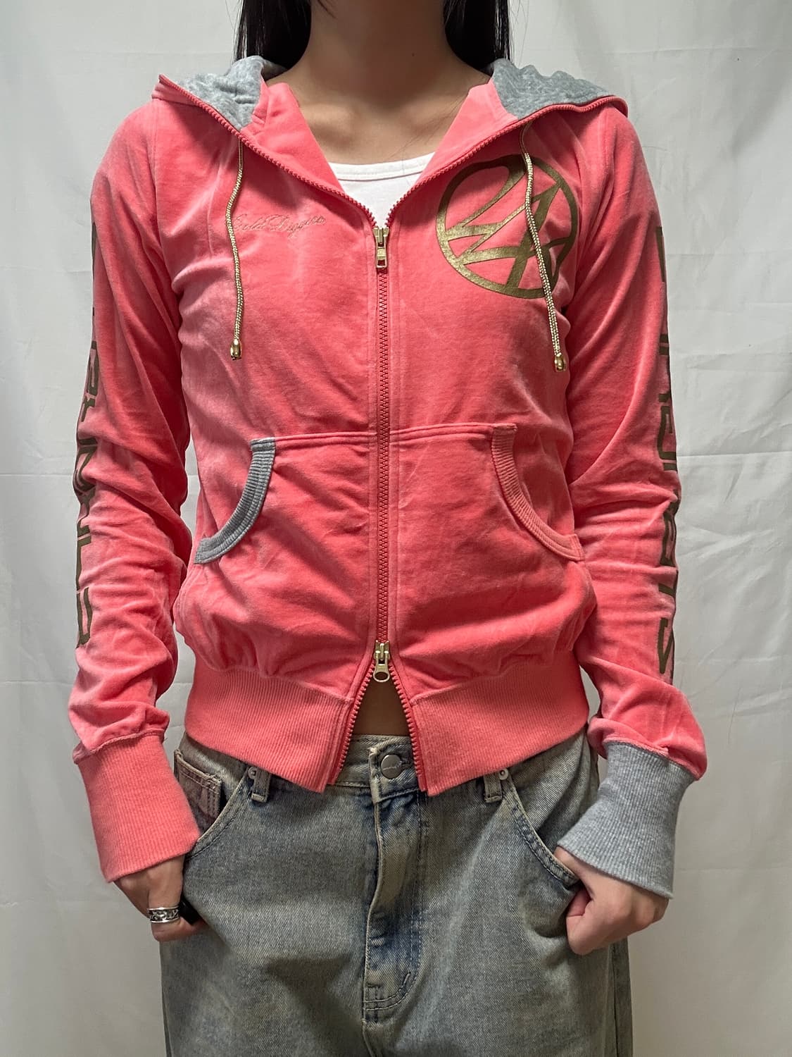 빈티지 Y2K 투웨이 후드 집업 상품이미지5