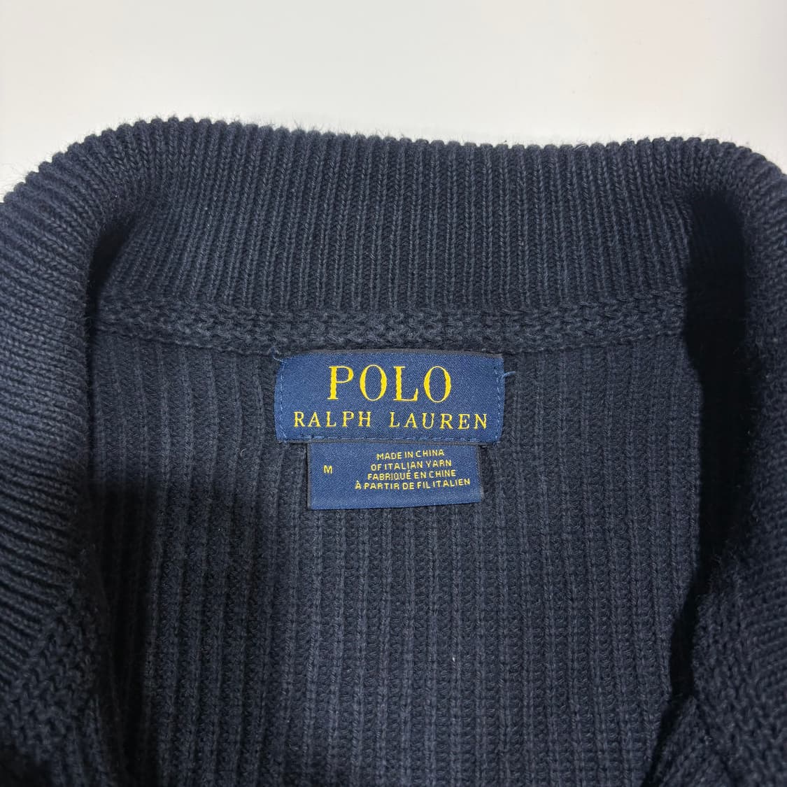 폴로 랄프로렌 블랙 투웨이 니트 집업 상품이미지7