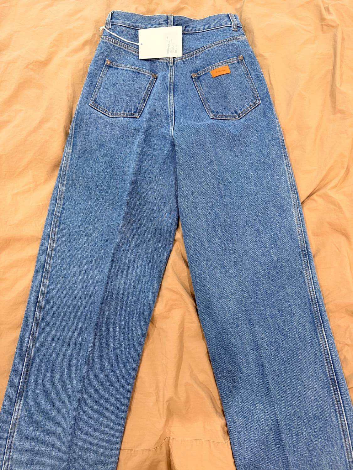 Cristaseya 크리스타세야 블리치드 하이웨스트 데님 청바지 s사이즈 상품이미지4