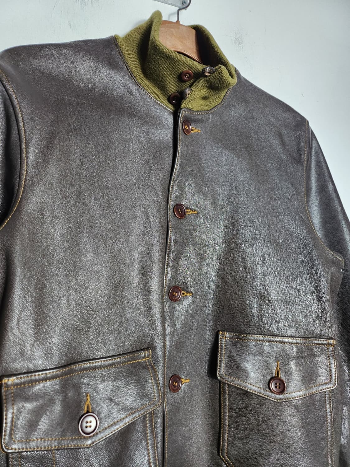 브론슨 Type A-1 레더 플라이트 가죽 자켓 상품이미지2