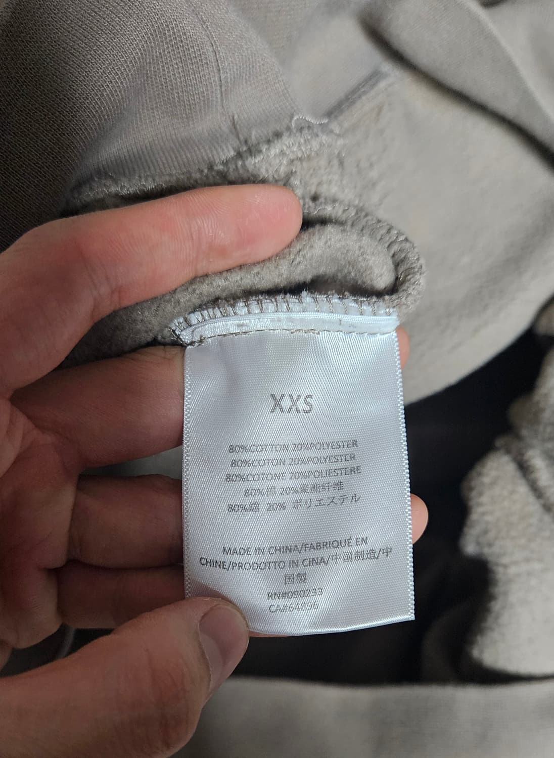 에센셜 후드티 xxs 상품이미지9