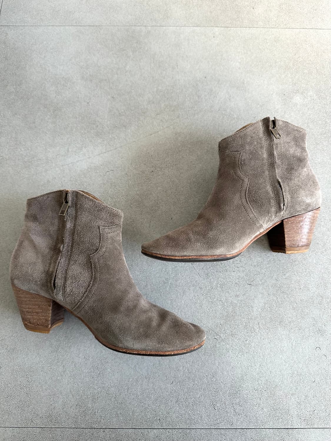 이자벨마랑 웨스턴 스웨이드 앵클부츠 상품이미지1