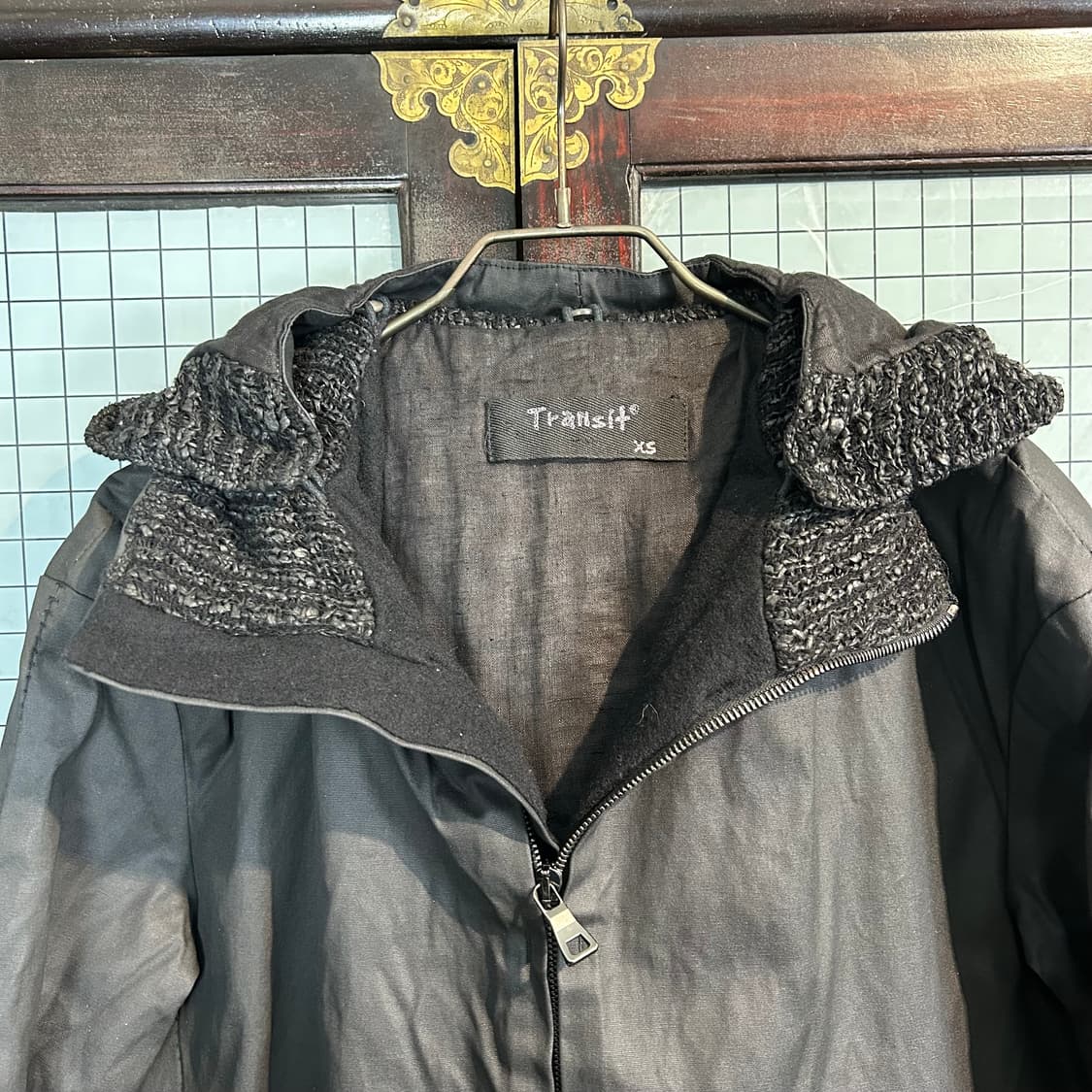 TRANSIT 왁스 코튼 패디드 코트 상품이미지6