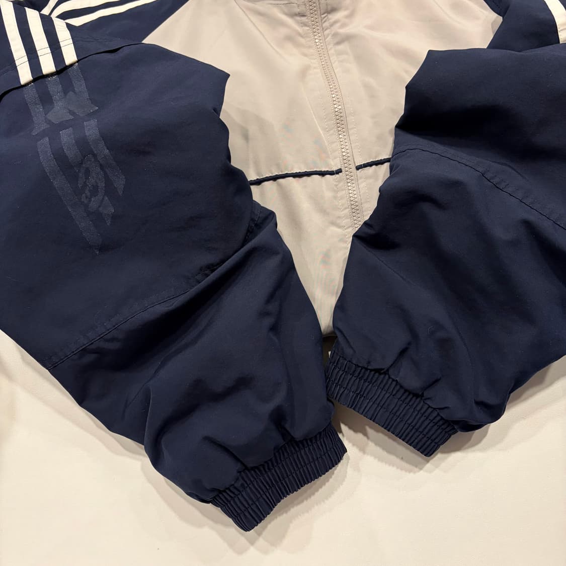 [110] 아디다스 올드스쿨 투톤 바람막이 누빔 자켓 그레이 C198 상품이미지7