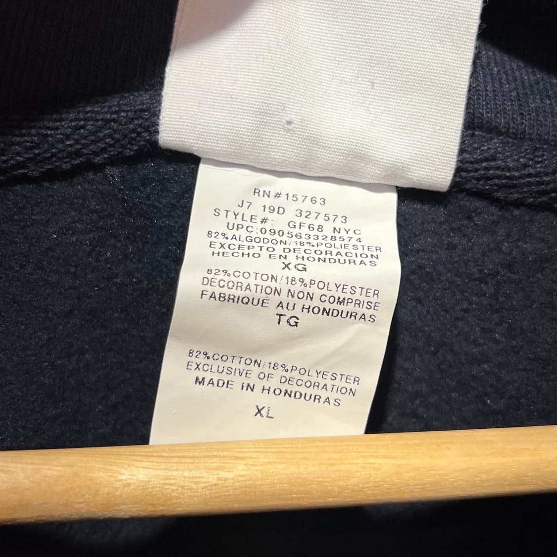 챔피온 리버스위브 후드티 네이비 상품이미지4