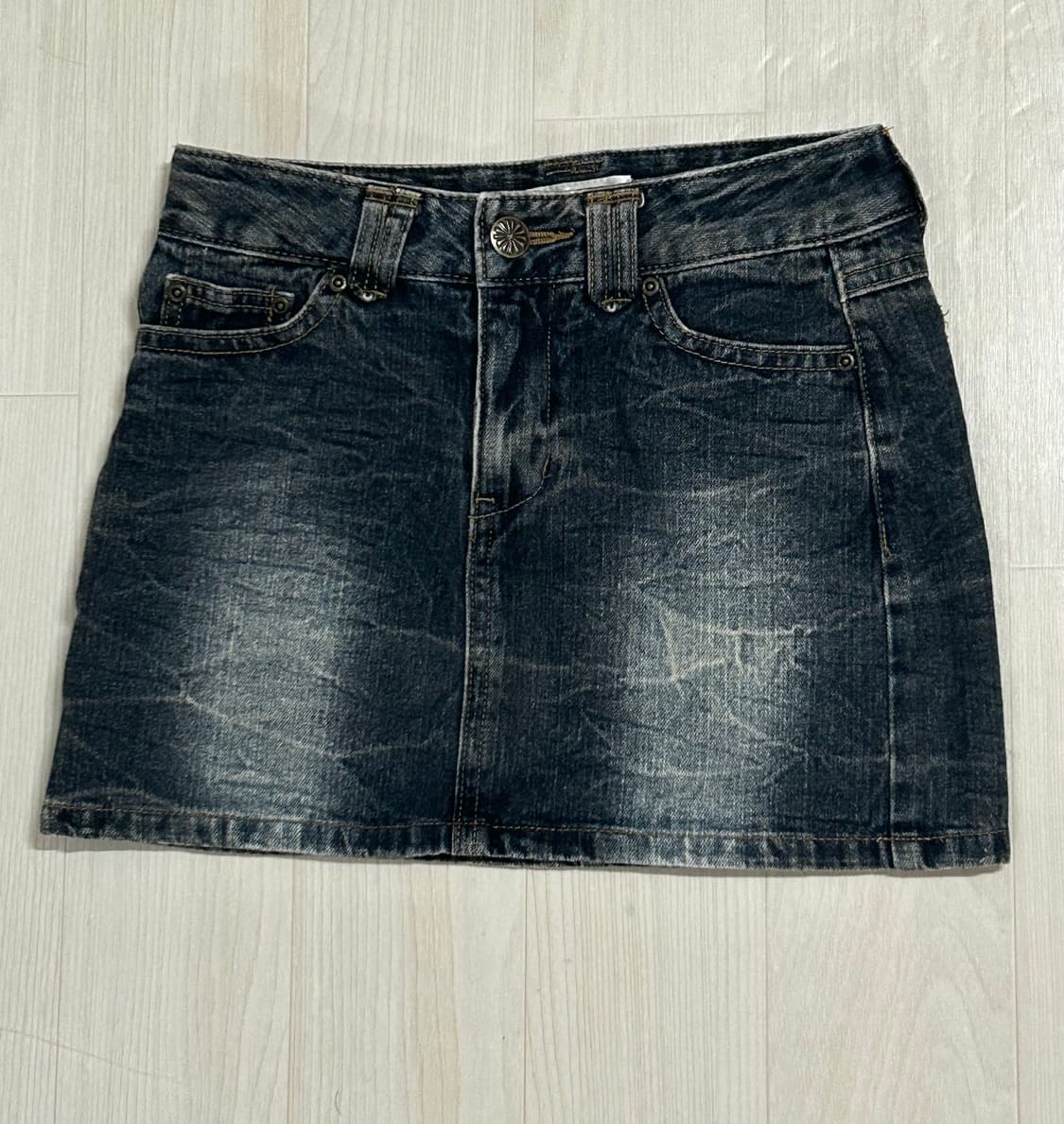 Colza y2k 크랙데미지 데님스커트  상품이미지1