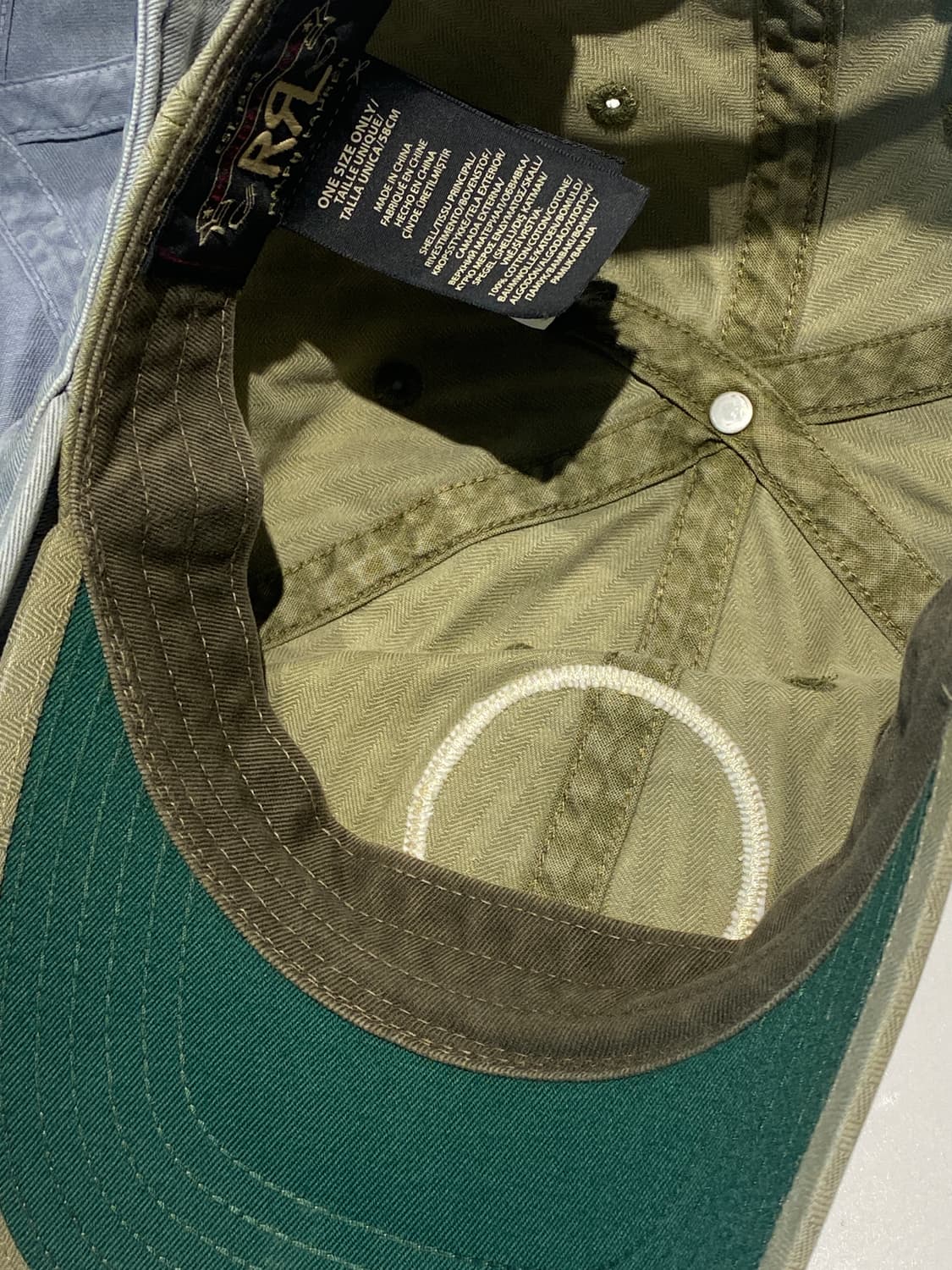 RRL 피그먼트 워싱 해링본 원단 볼캡 2종 일괄판매 상품이미지9