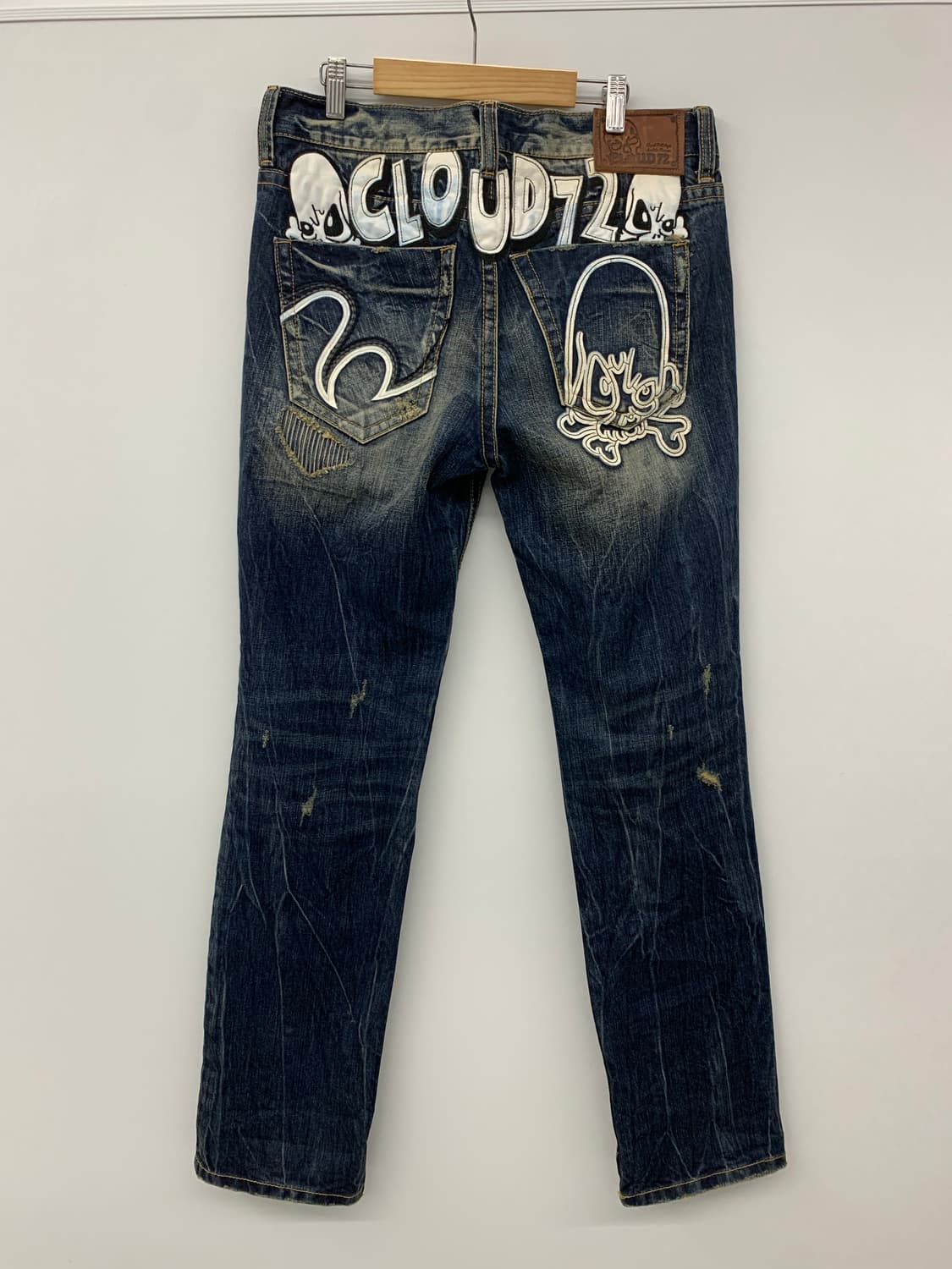 Cloud72 스컬 데미지 디테일 데님 상품이미지5
