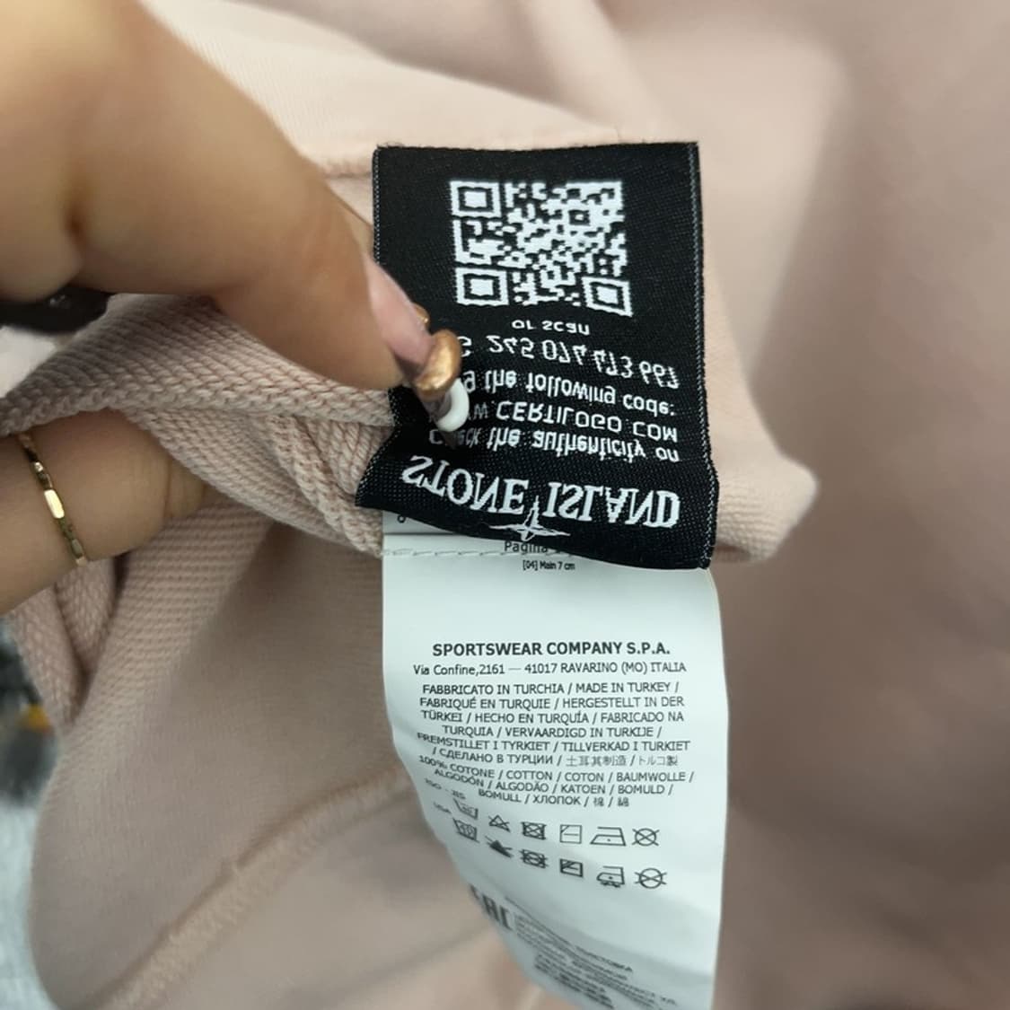 스톤 아일랜드 여리핏 멀티포켓 딸기우유 집업 자켓 95 C07616 상품이미지6