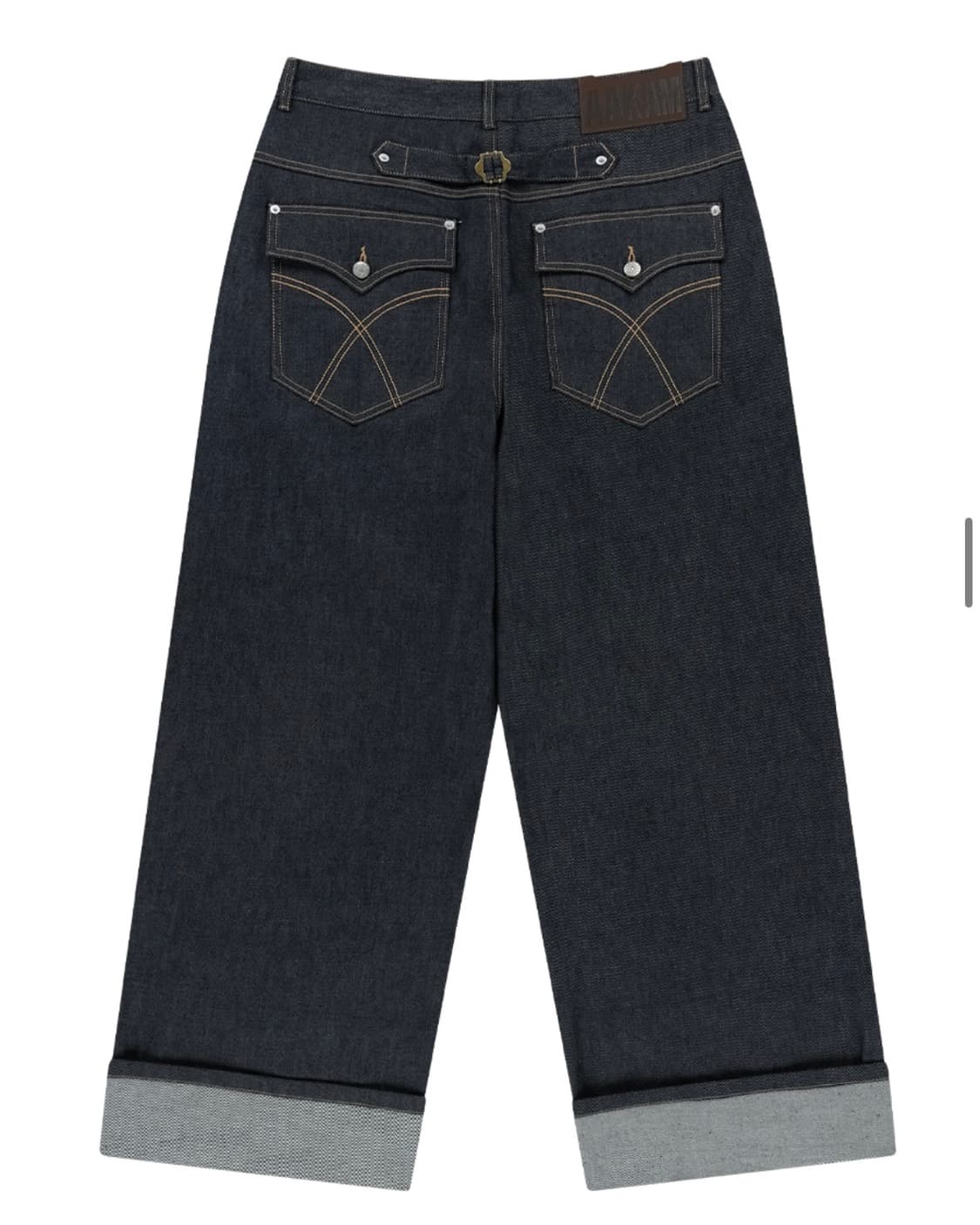 아캄Cinch Back Denim Pants (Dark Blue) 2 상품이미지5