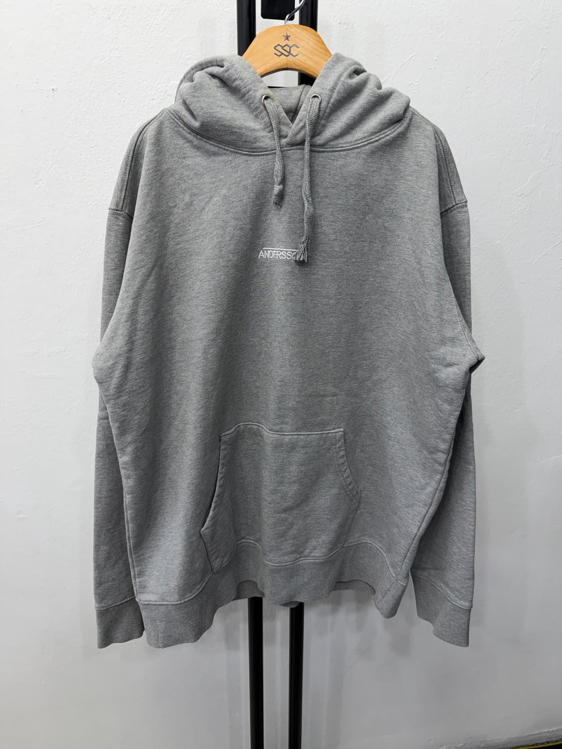 정품) 앤더슨벨 회색 후드티 L 상품이미지1